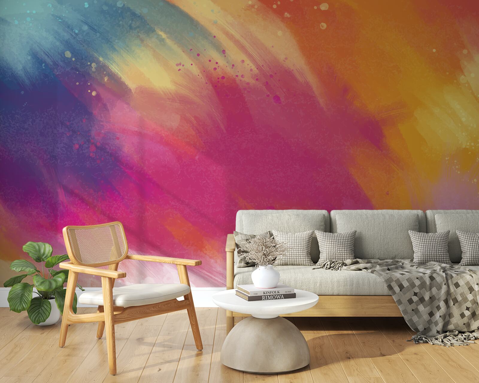 Papier peint arc-en-ciel dans l'espace