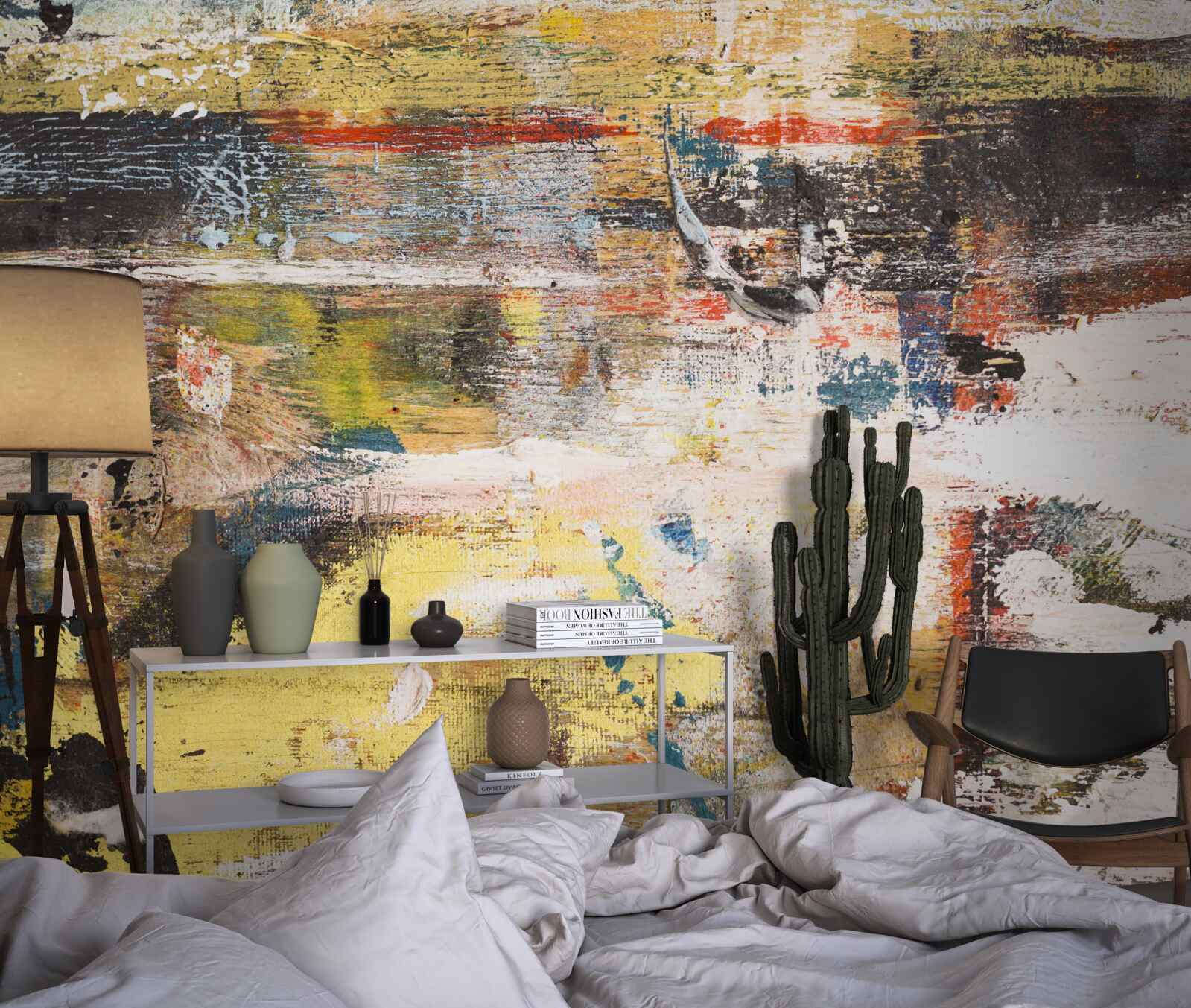 Papier peint une plage de sable où l'eau est si calme