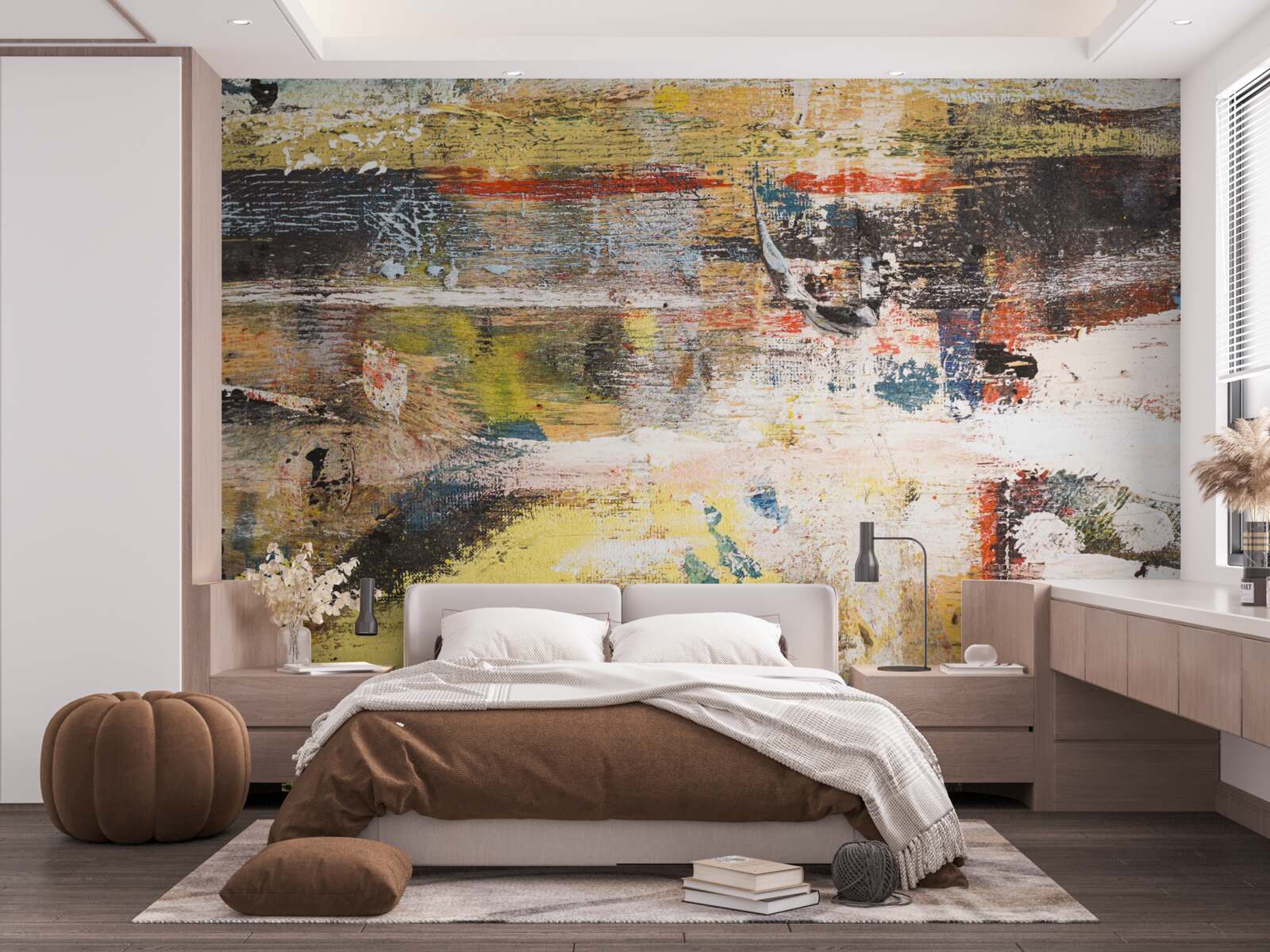 Papier peint une plage de sable où l'eau est si calme