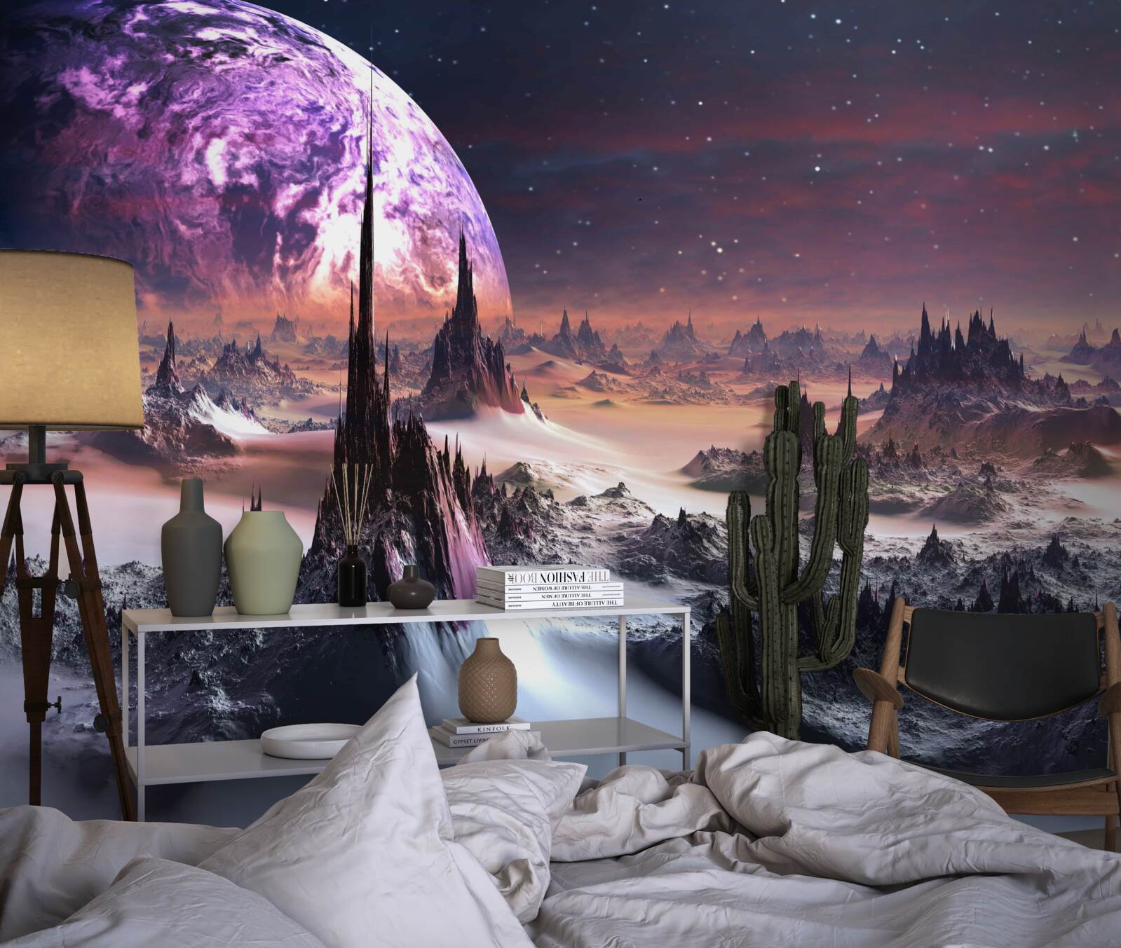 Papier peint paysage cosmique et univers