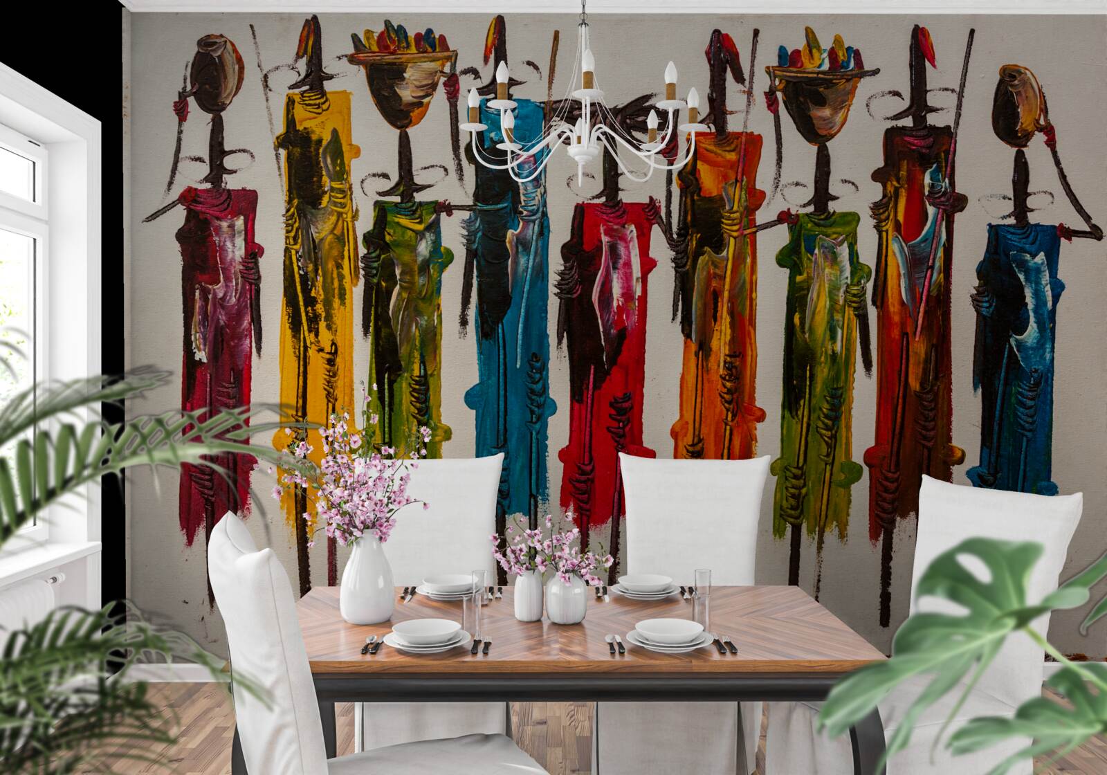 Papier peint tribu d'afrique