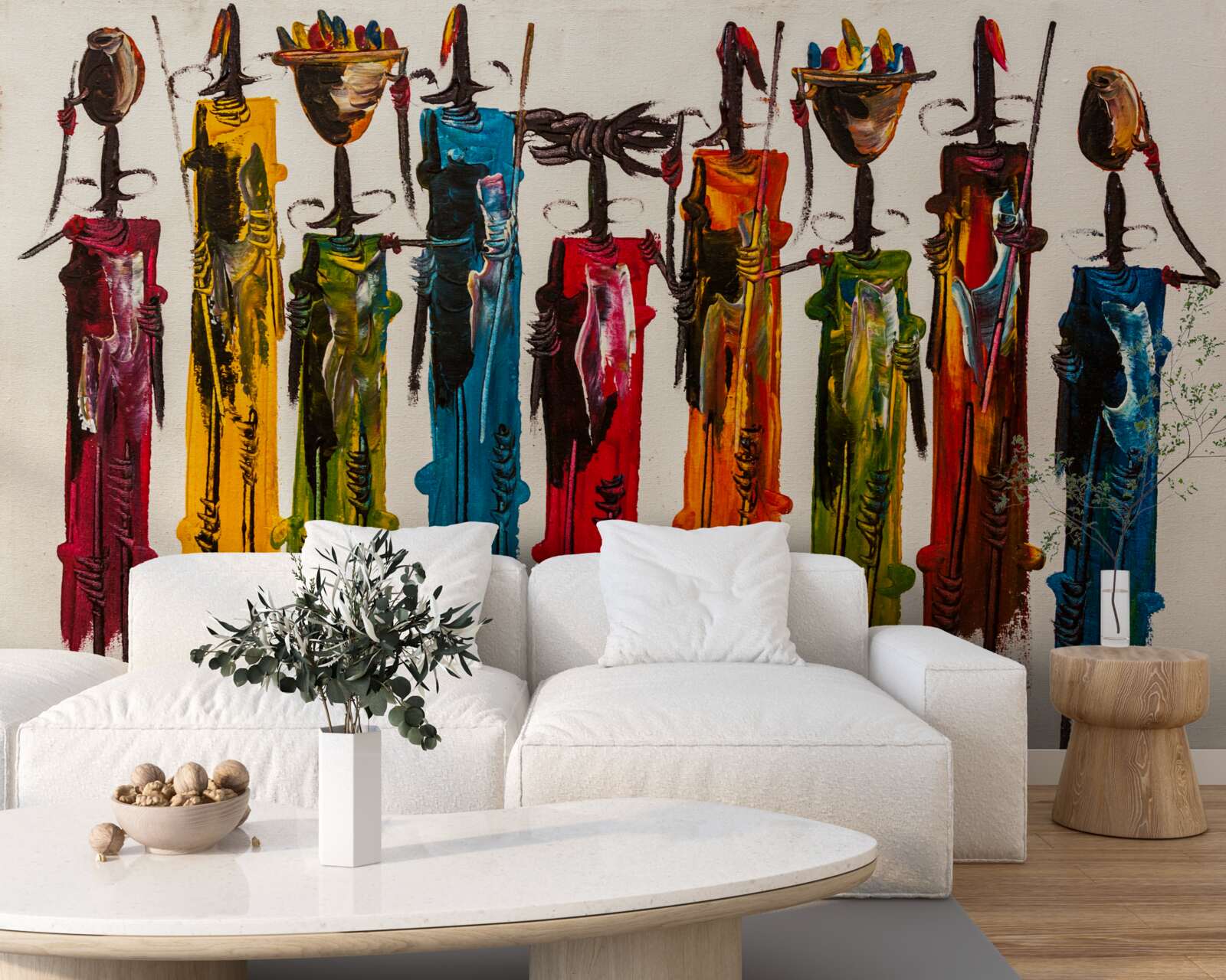 Papier peint tribu d'afrique