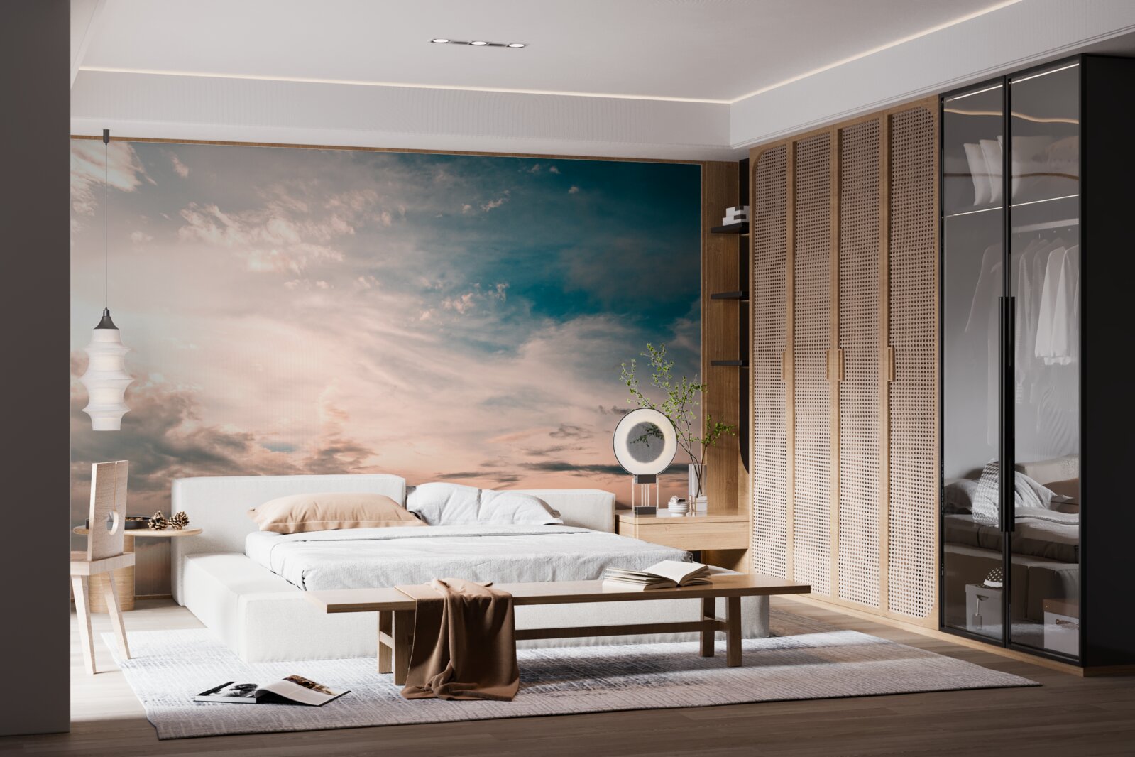 Papier peint ciel à l'aube