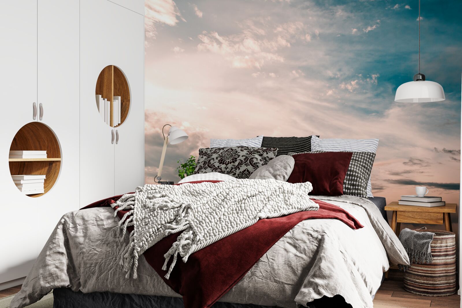 Papier peint ciel à l'aube