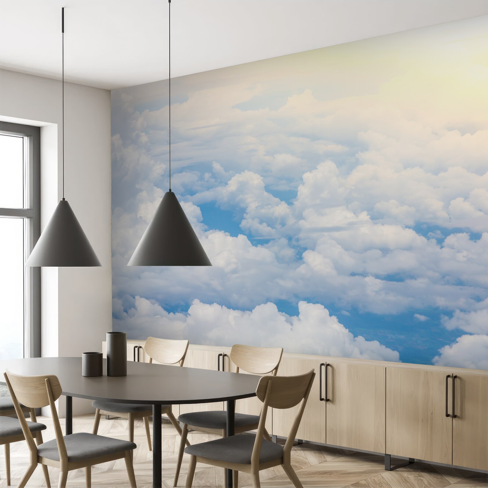 Papier peint les nuages quand le soleil s'endort