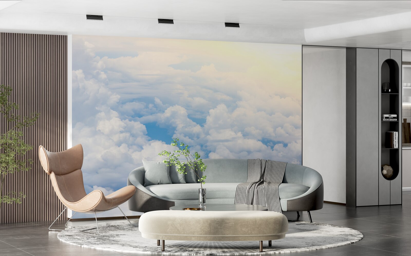 Papier peint les nuages quand le soleil s'endort