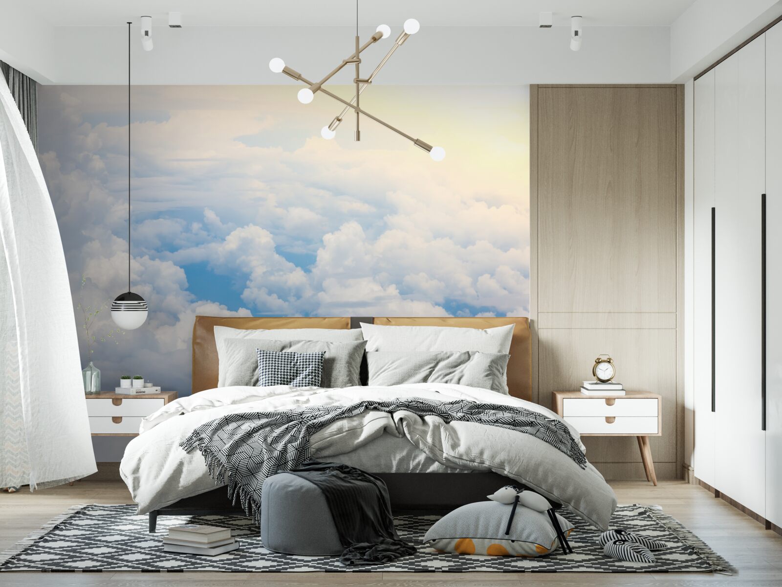 Papier peint les nuages quand le soleil s'endort