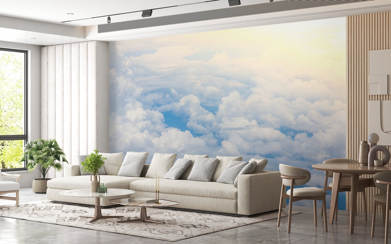 Papier peint les nuages quand le soleil s'endort