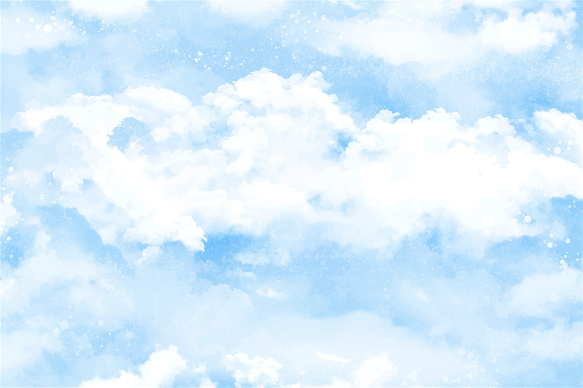 Papier peint "Le ciel bleu annonce la pluie".