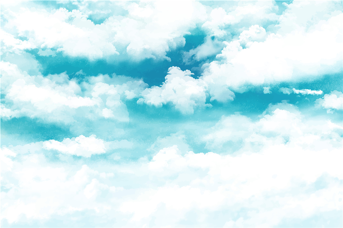 Papier peint le jour, le ciel est bleu et blanc