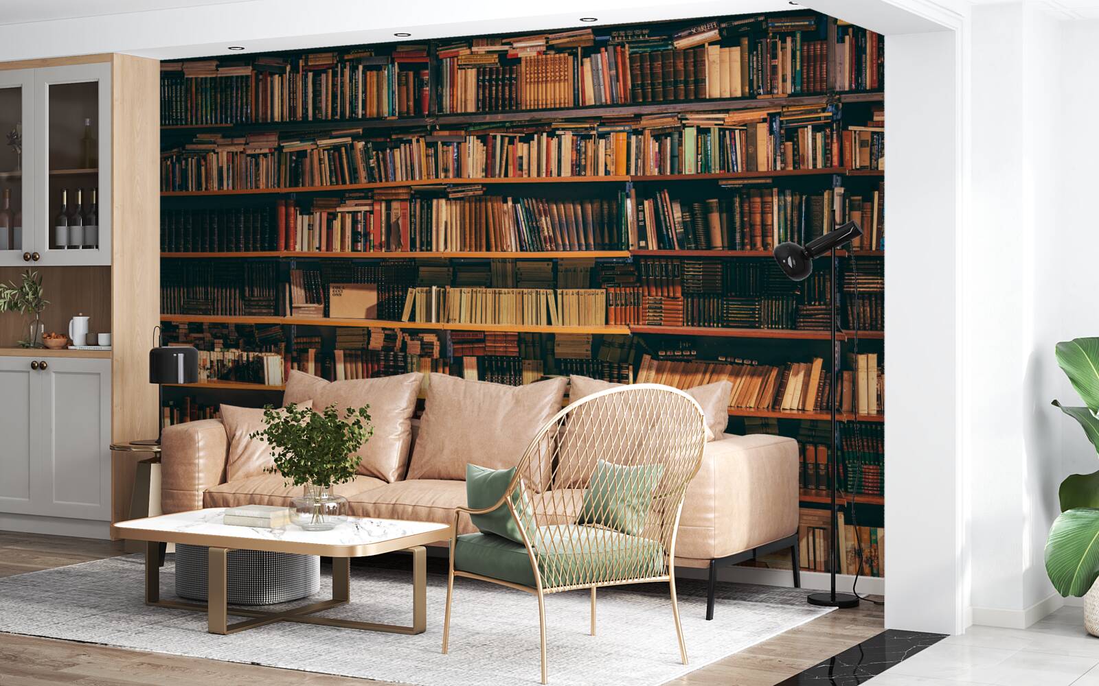 Papier peint ancienne maison du livre