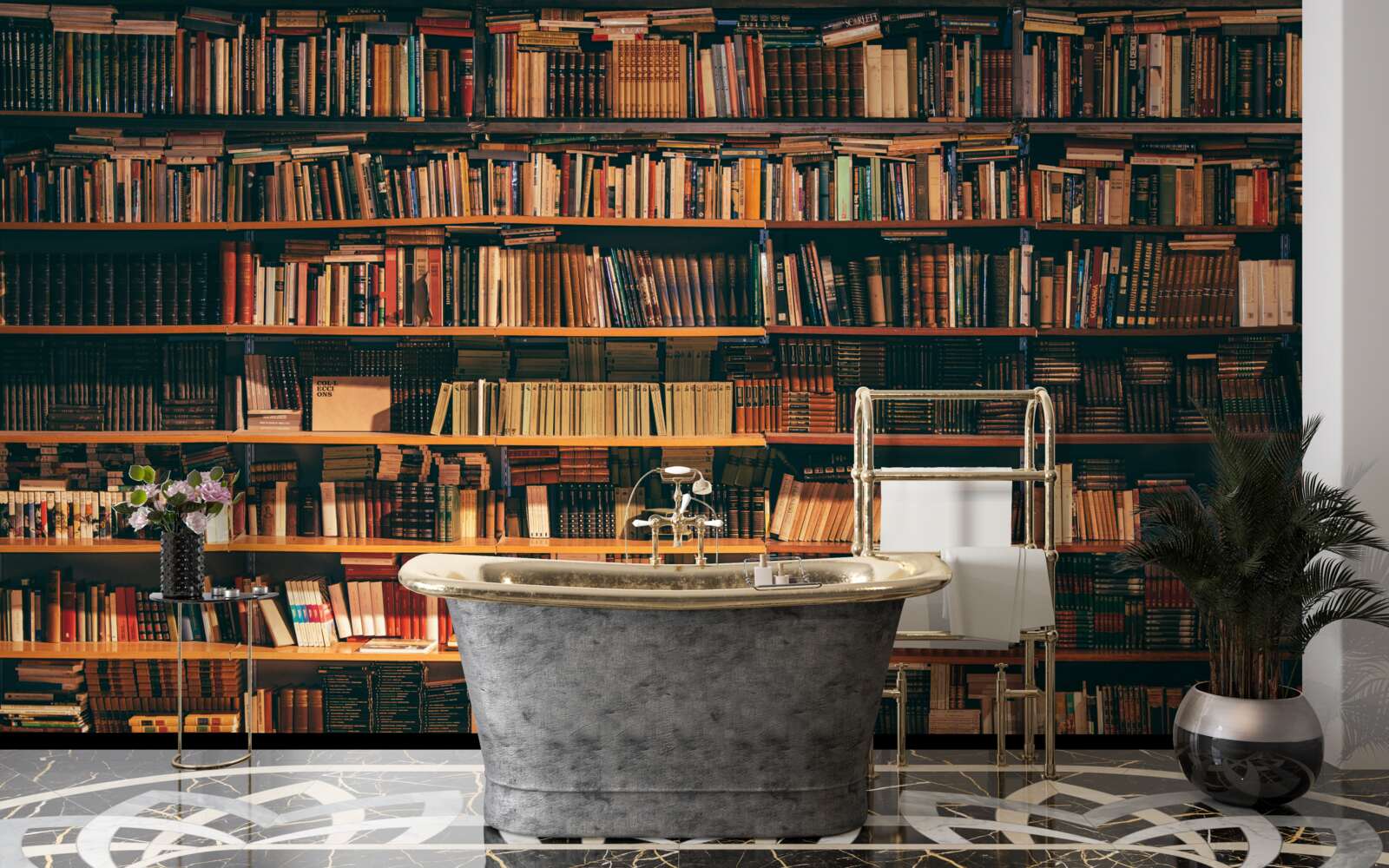 Papier peint ancienne maison du livre