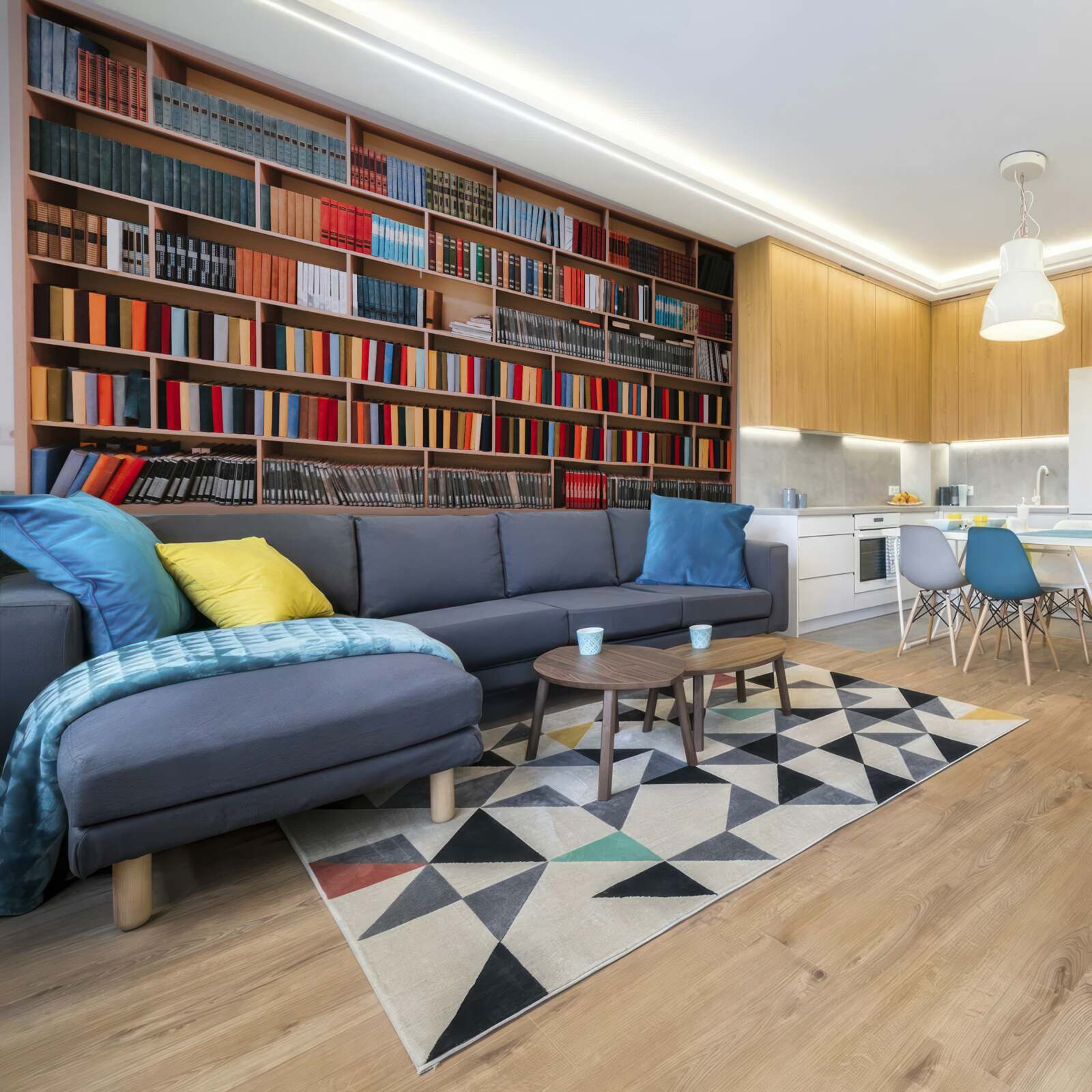 Papier peint une vaste collection de livres à la maison