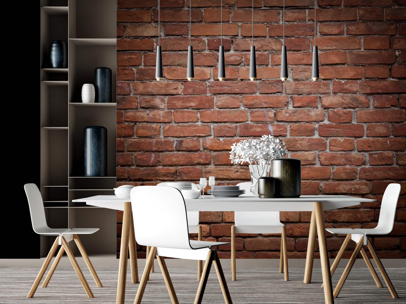 Papier peint partie carrée du mur