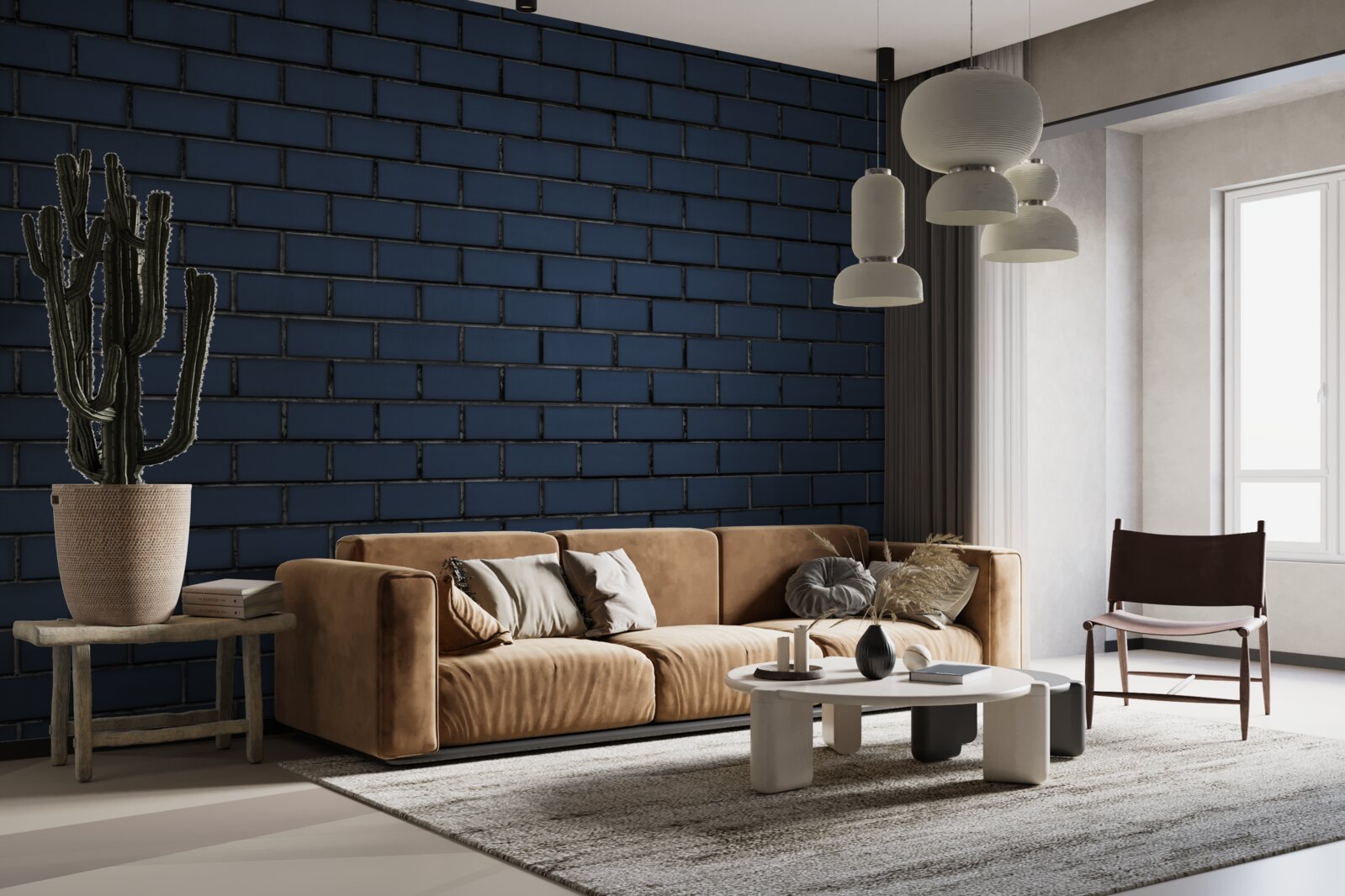 Papier peint mur de briques complètement sombre