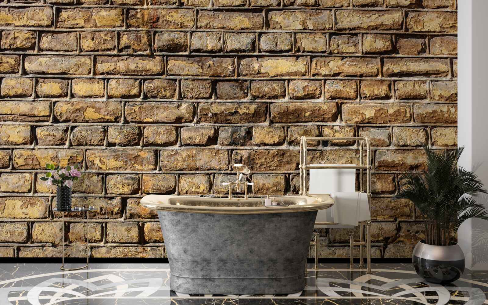 Papier peint Mur de briques non traité