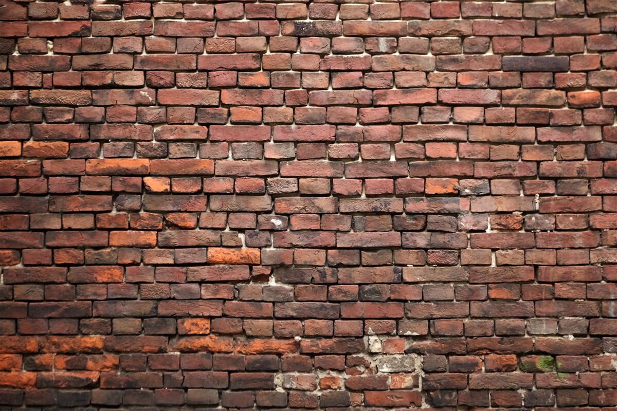 Papier peint mur de briques sombres, plus vieux que les années