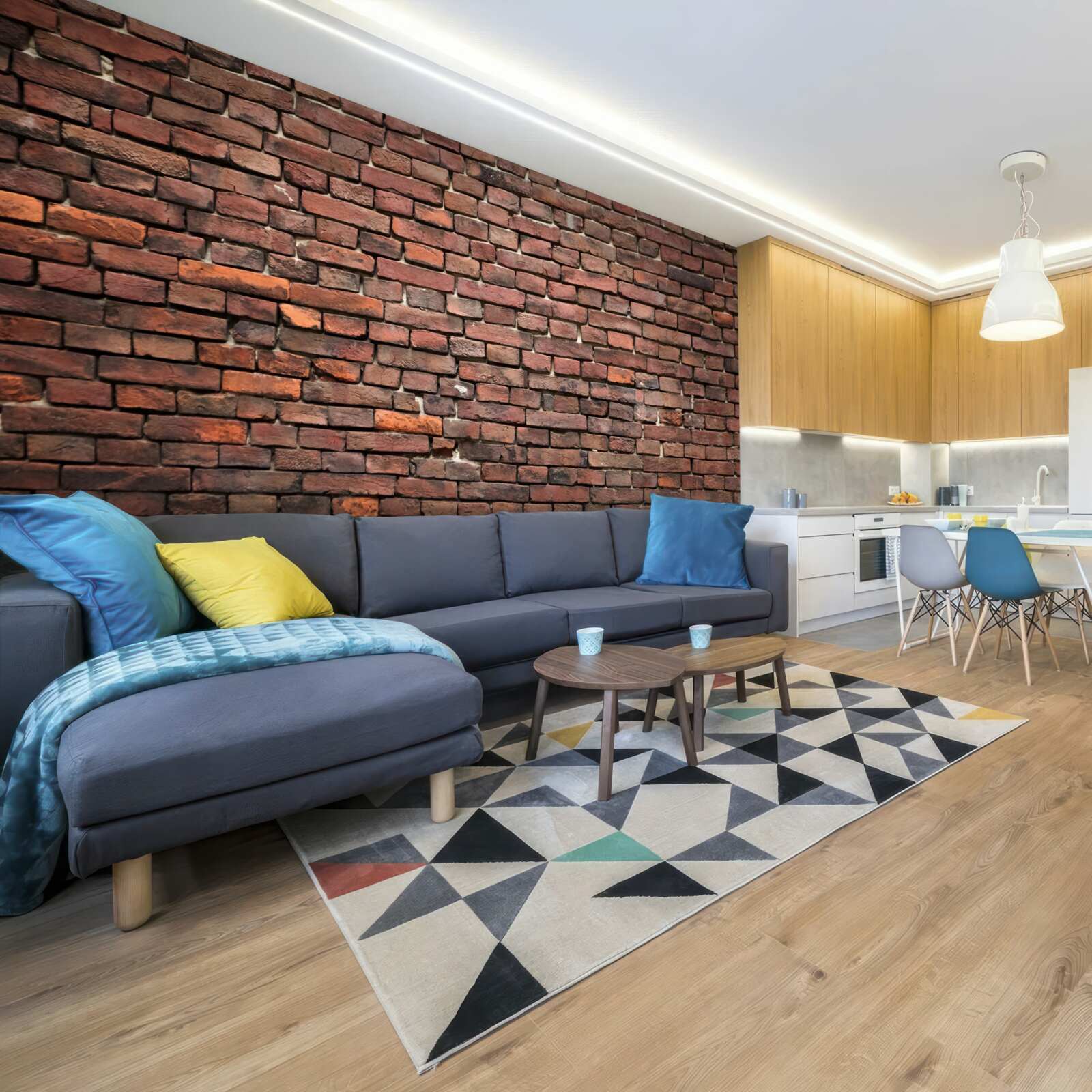 Papier peint mur de briques sombres, plus vieux que les années