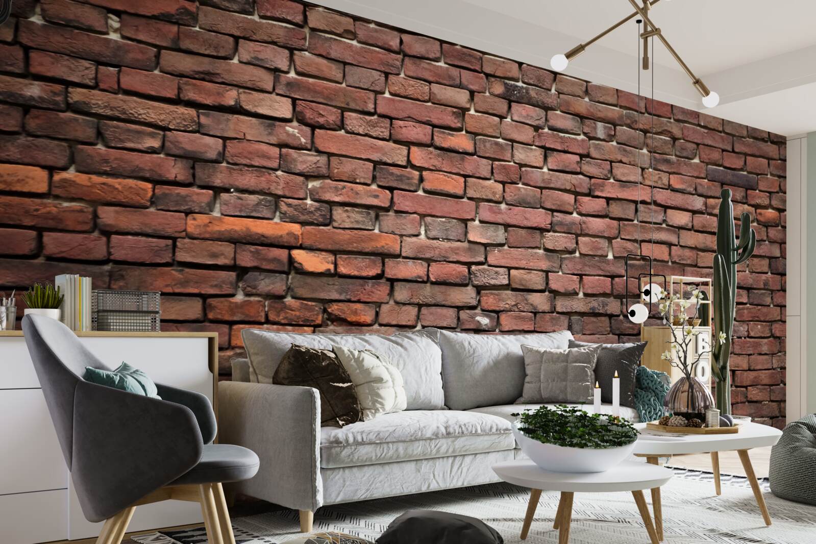 Papier peint mur de briques sombres, plus vieux que les années