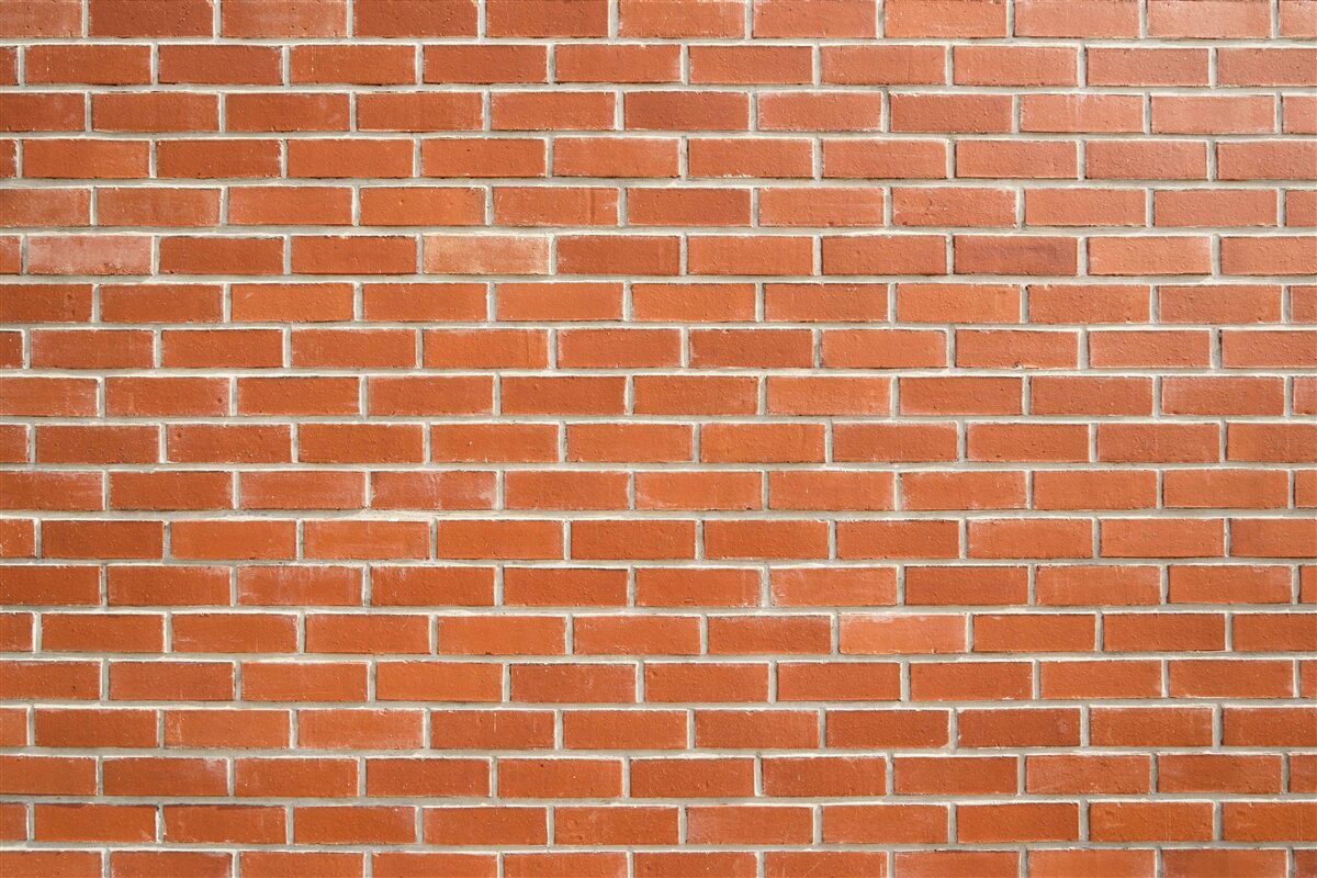 Papier peint Mur en briques rouges, posées en douceur