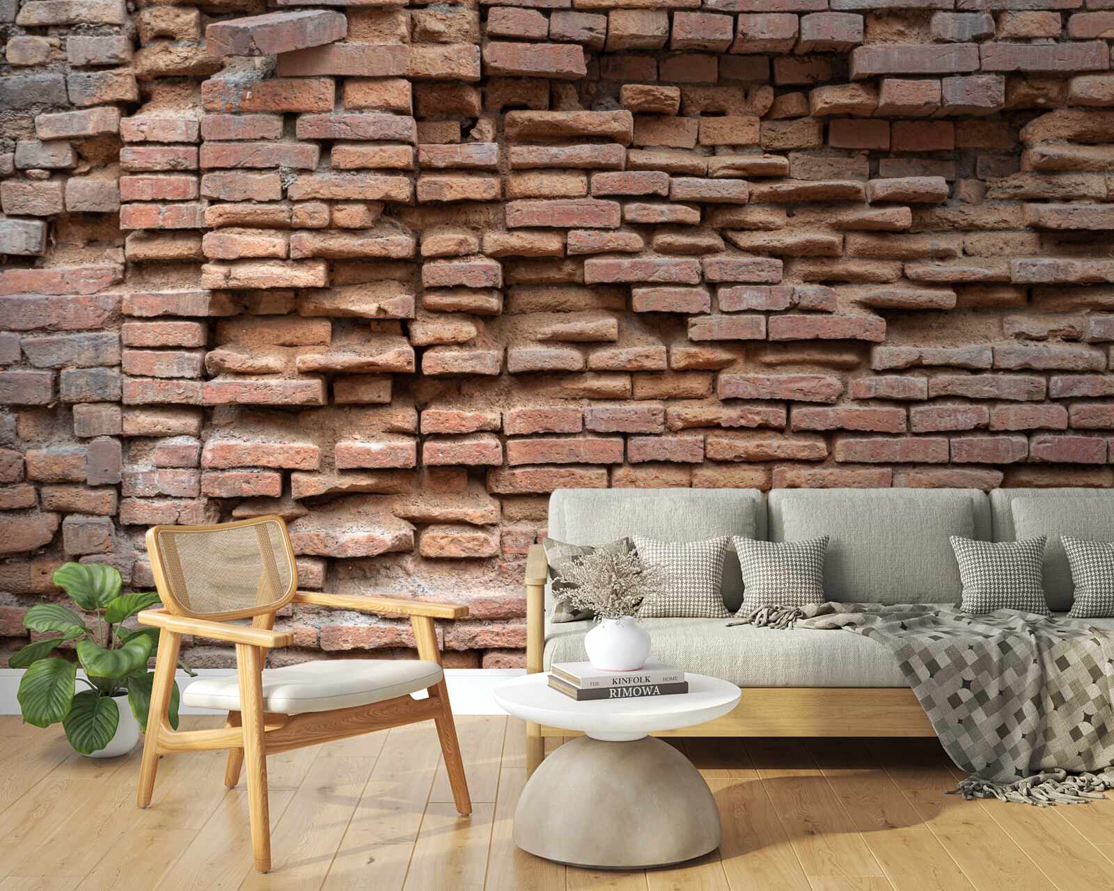 Papier peint un mur de pierre qui s'écroule