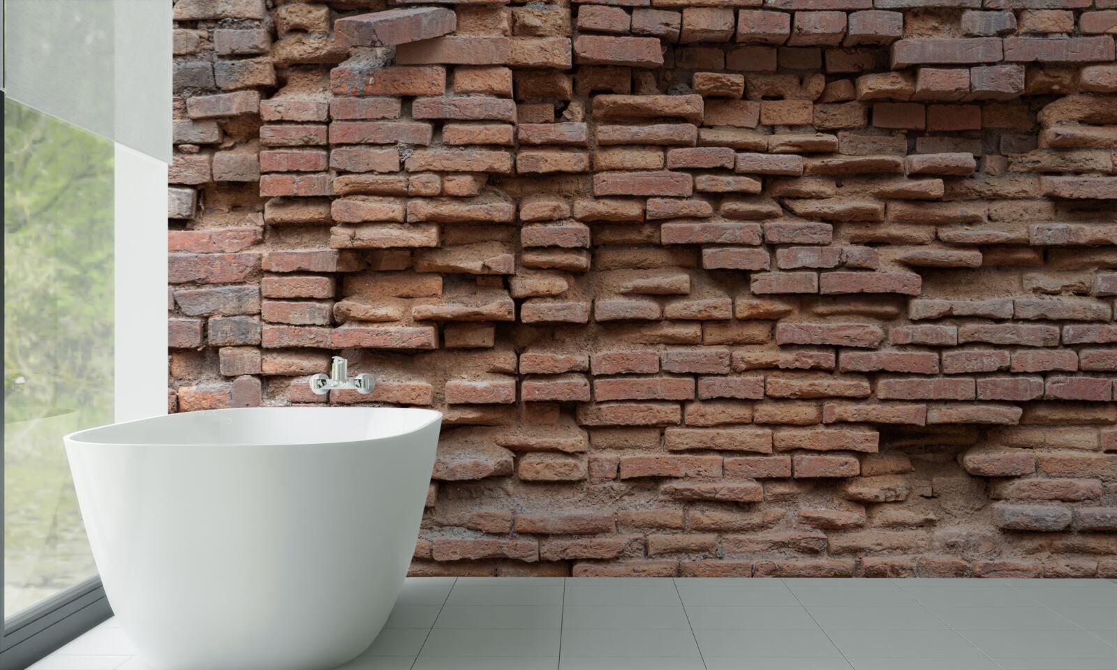 Papier peint un mur de pierre qui s'écroule