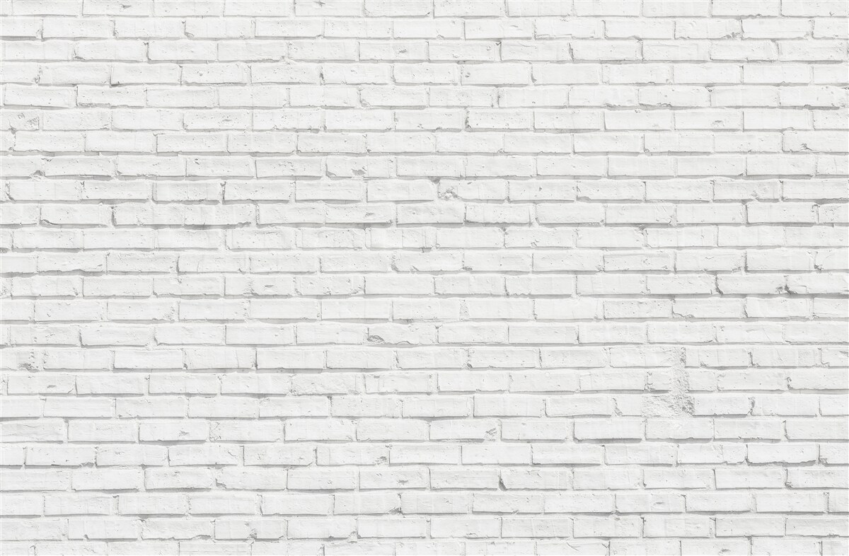 Papier peint base en brique blanche