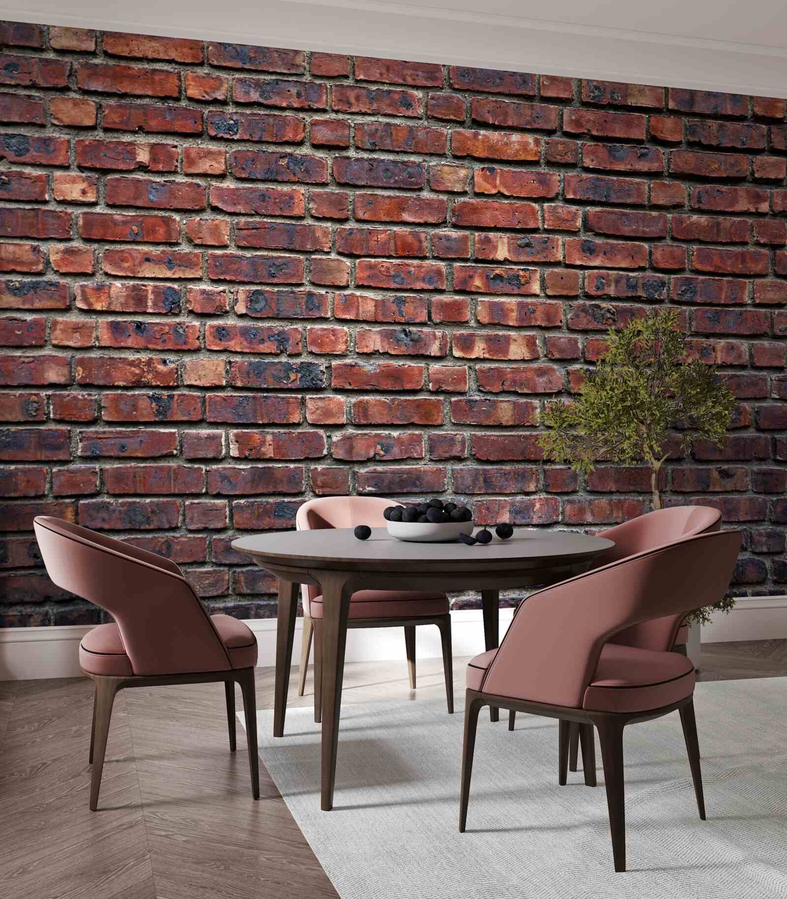 Papier peint mur de briques sombres