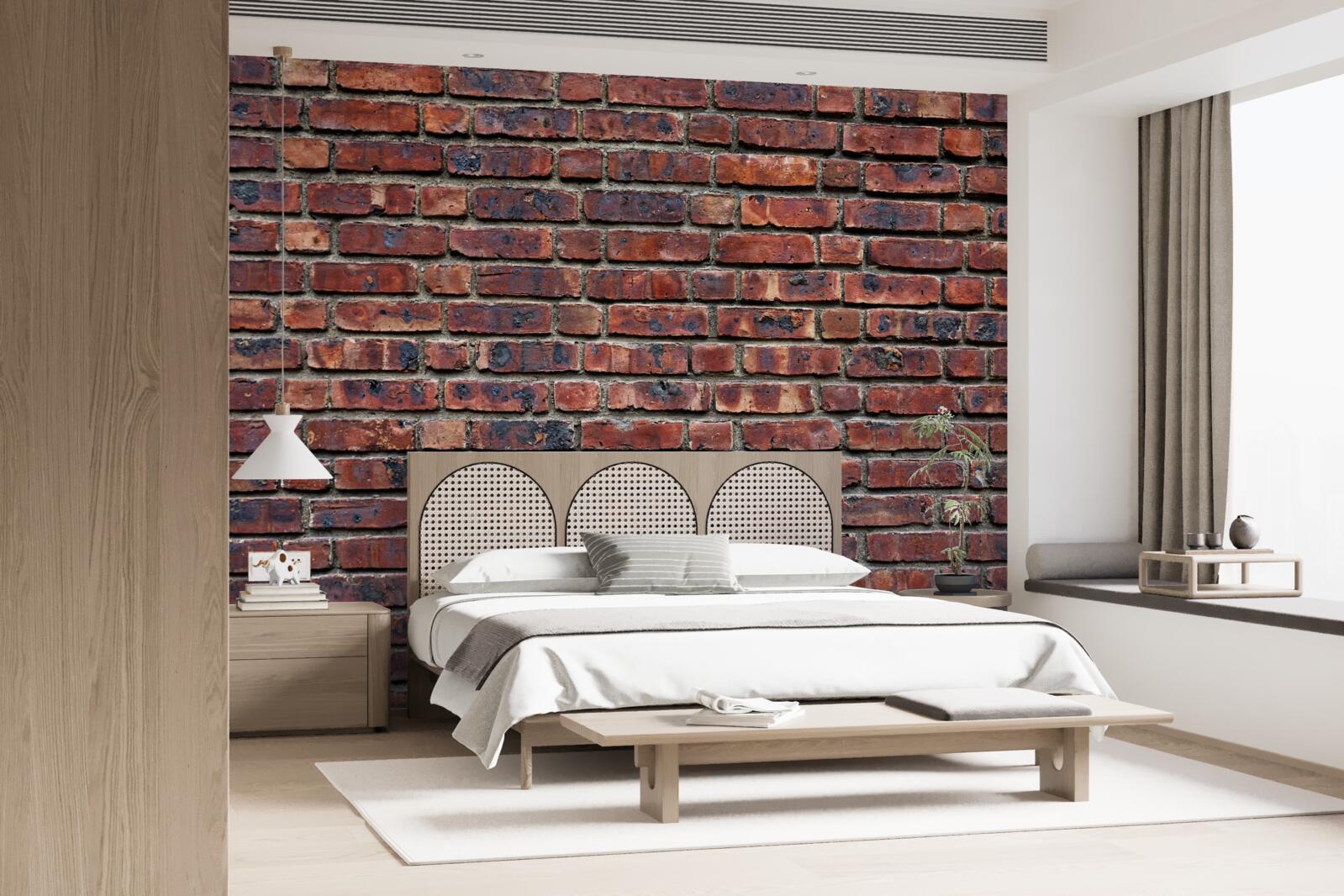 Papier peint mur de briques sombres