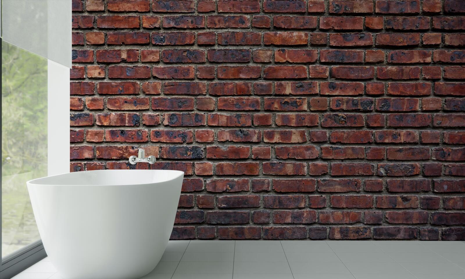 Papier peint mur de briques sombres