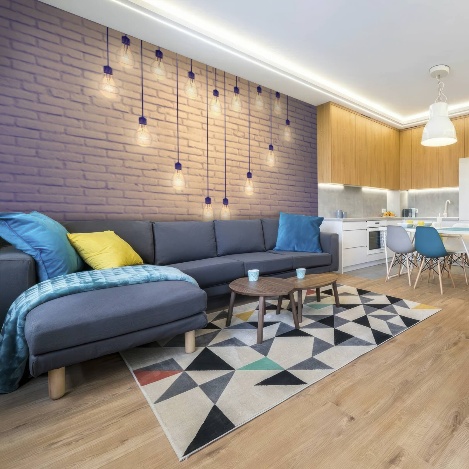 Papier peint un cœur fait de lampes fluorescentes apparaît sur un fond de mur couleur cyprès