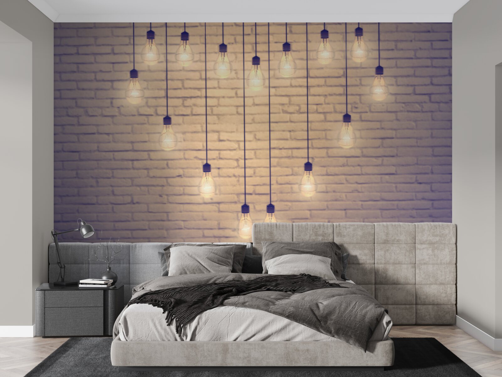 Papier peint un cœur fait de lampes fluorescentes apparaît sur un fond de mur couleur cyprès