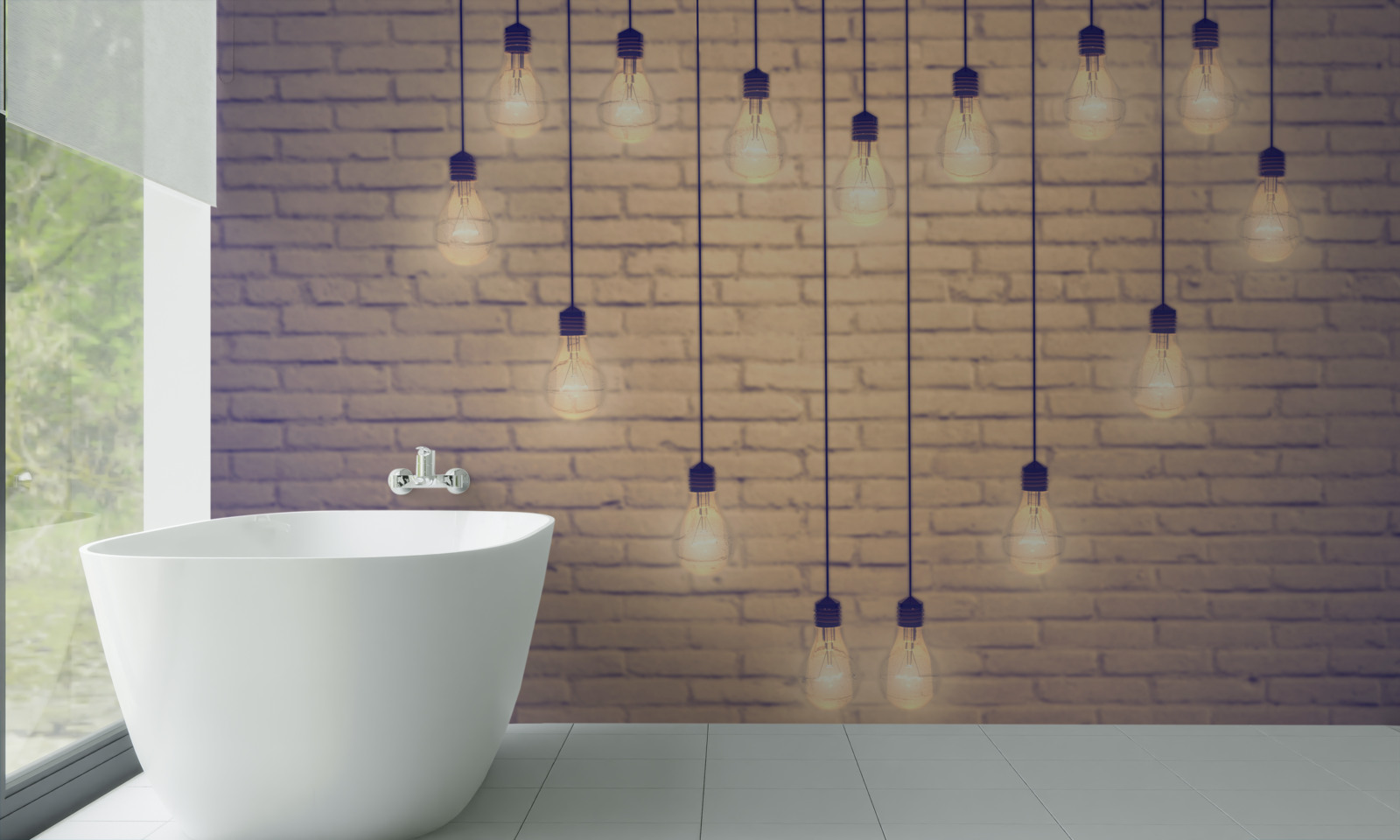 Papier peint un cœur fait de lampes fluorescentes apparaît sur un fond de mur couleur cyprès