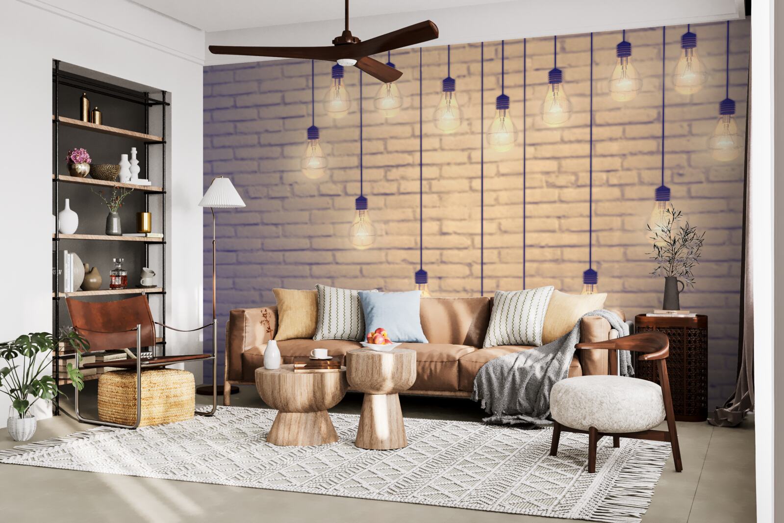 Papier peint un cœur fait de lampes fluorescentes apparaît sur un fond de mur couleur cyprès