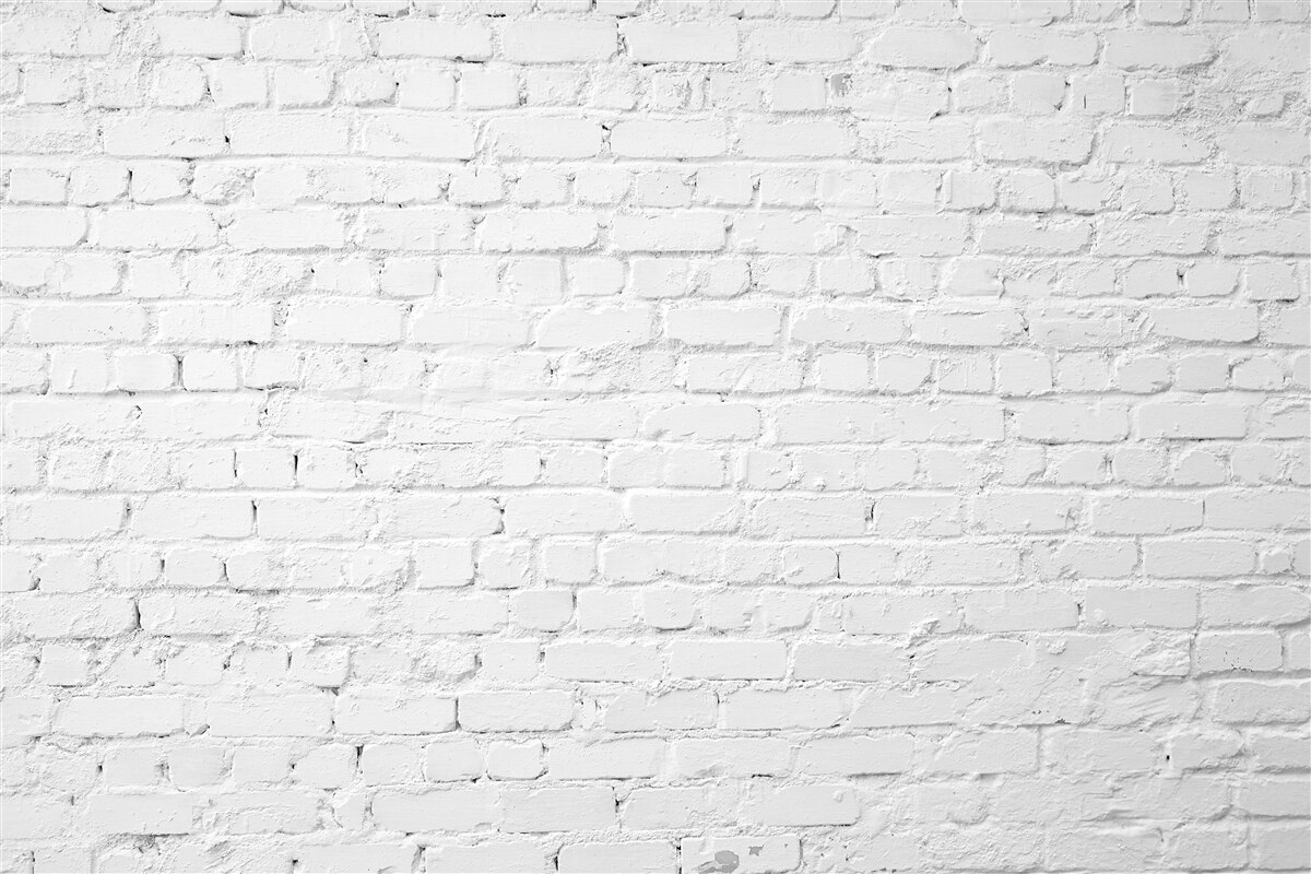 Papier peint mur de briques blanches
