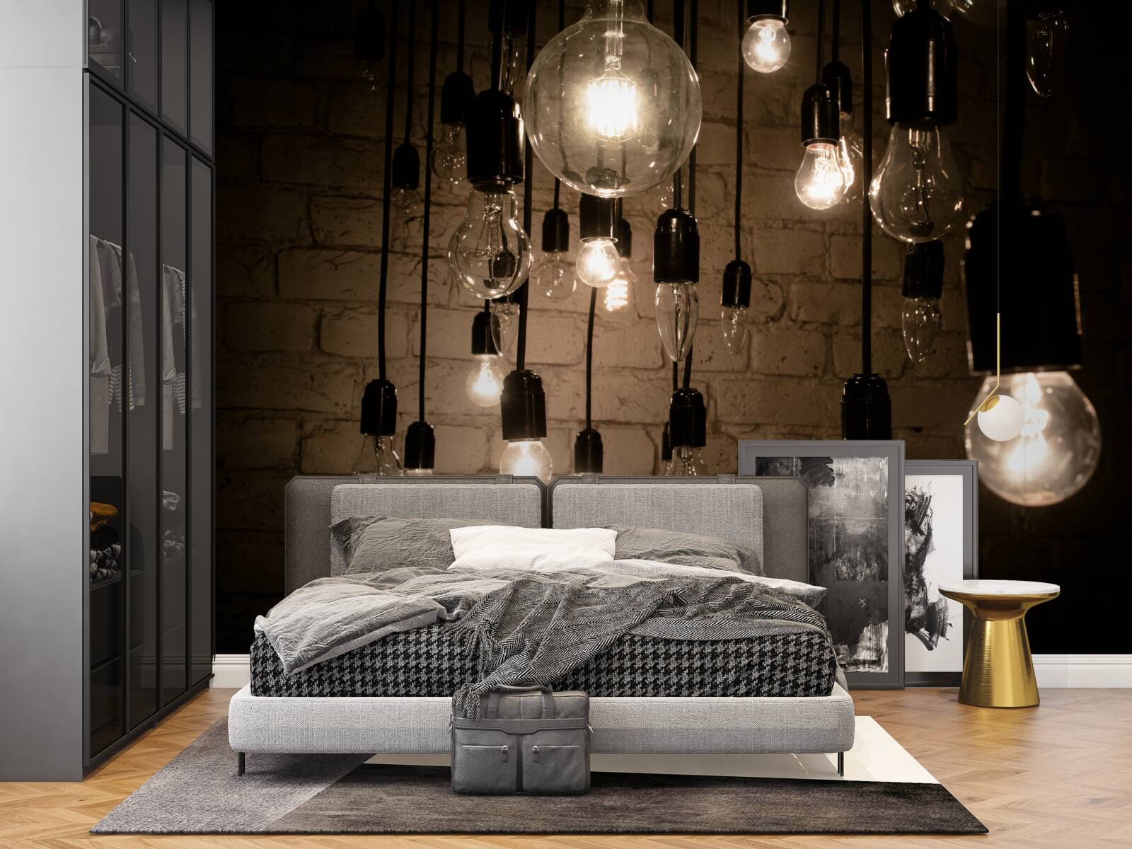 Papier peint les formes des ampoules sont différentes