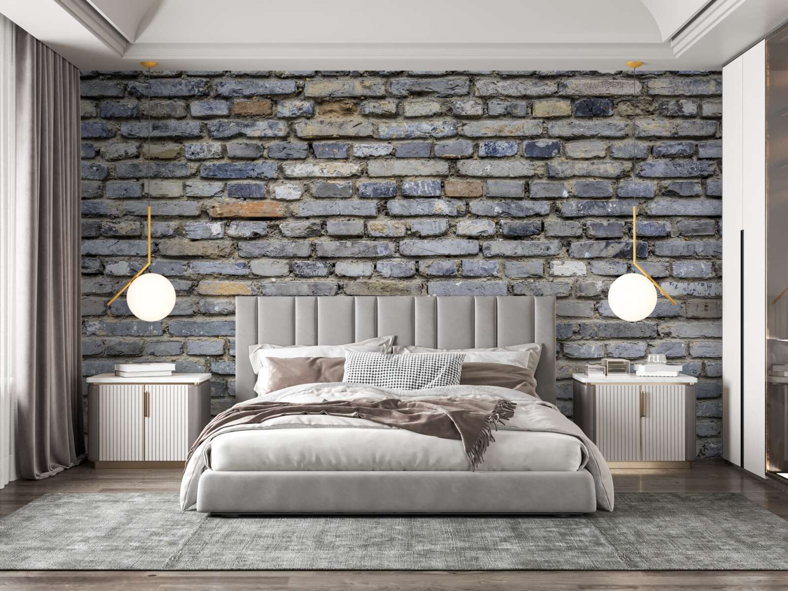 Papier peint mur de briques