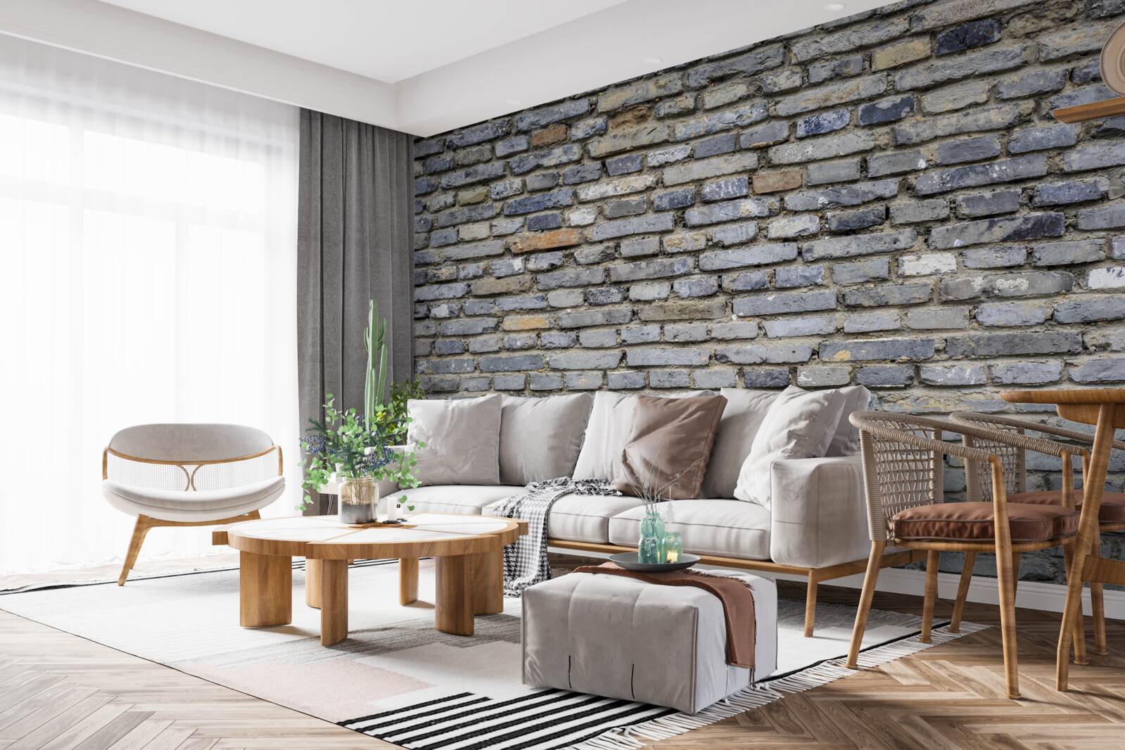 Papier peint mur de briques