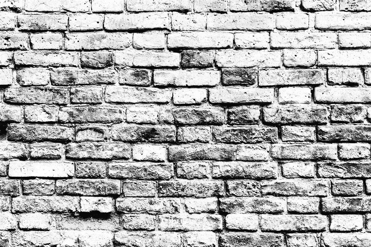 Papier peint structure murale en briques grises