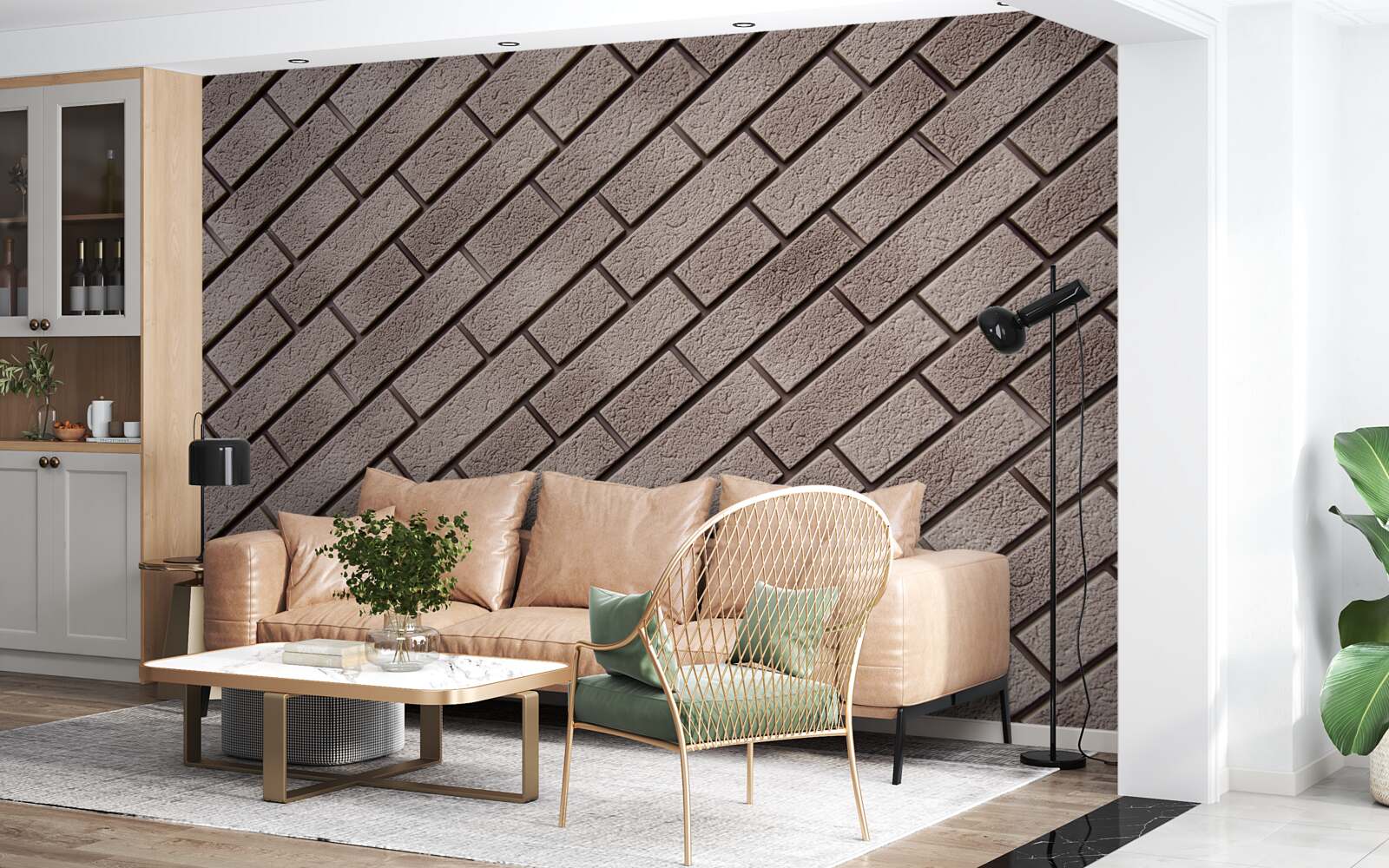 Papier peint dalles de pavage en parfait état