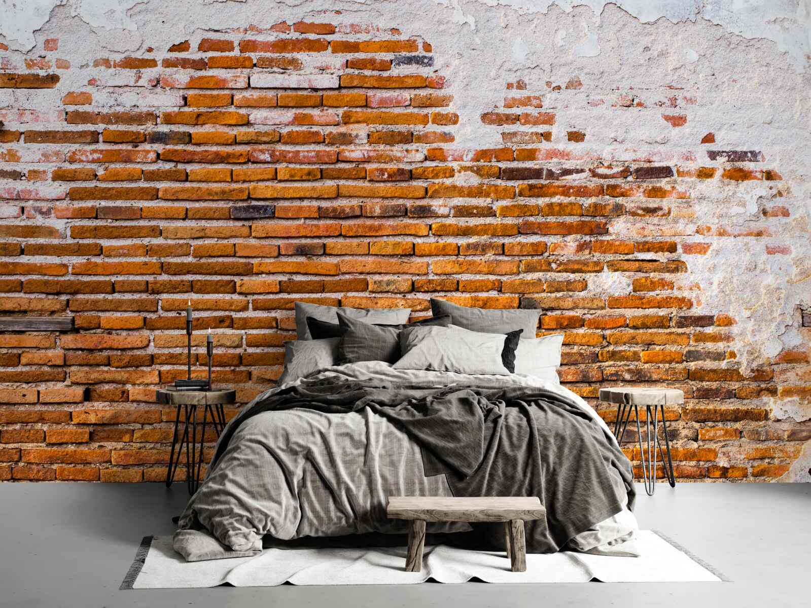 Papier peint vieux mur de briques qui a perdu son aspect