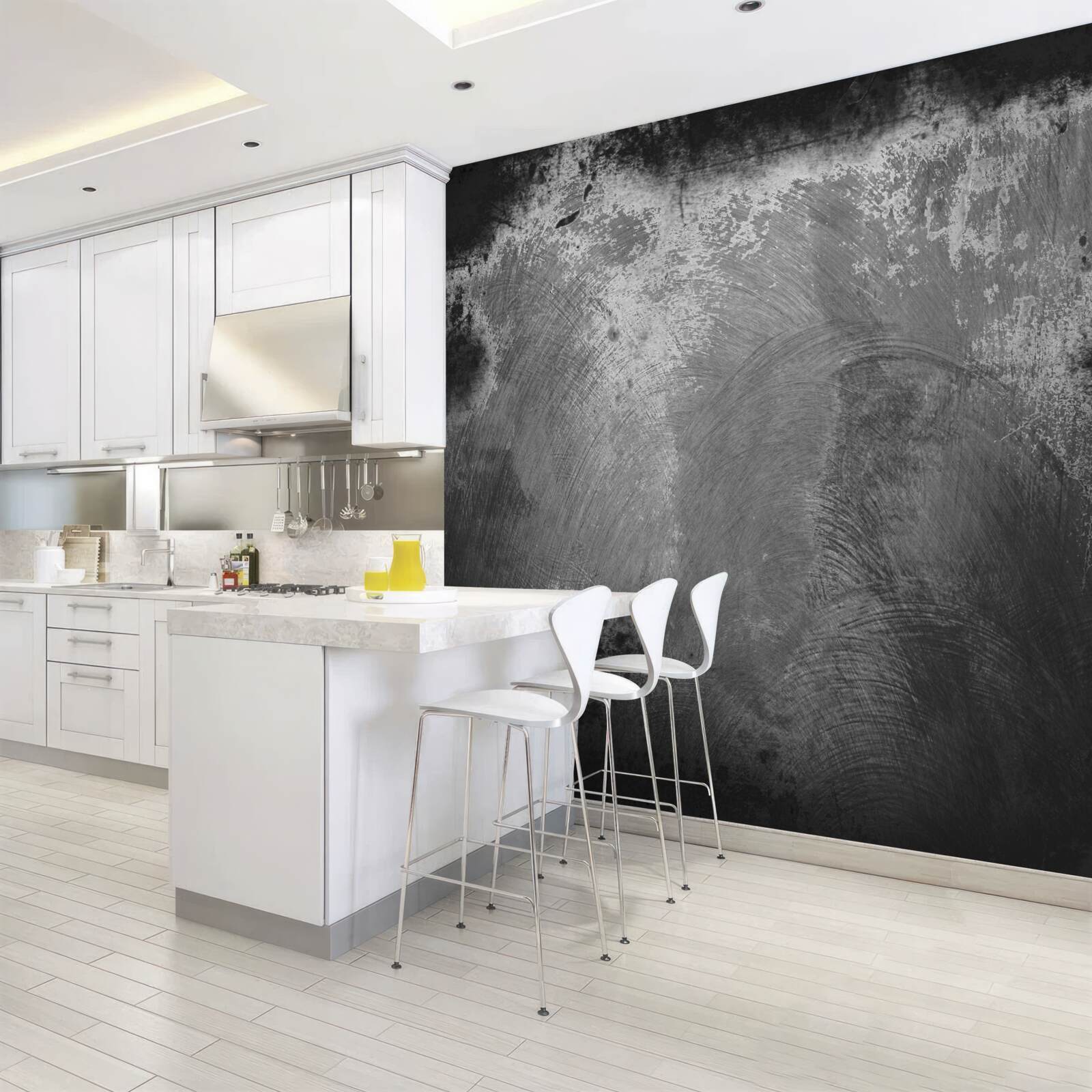 Papier peint mur intensément noir et terrifiant