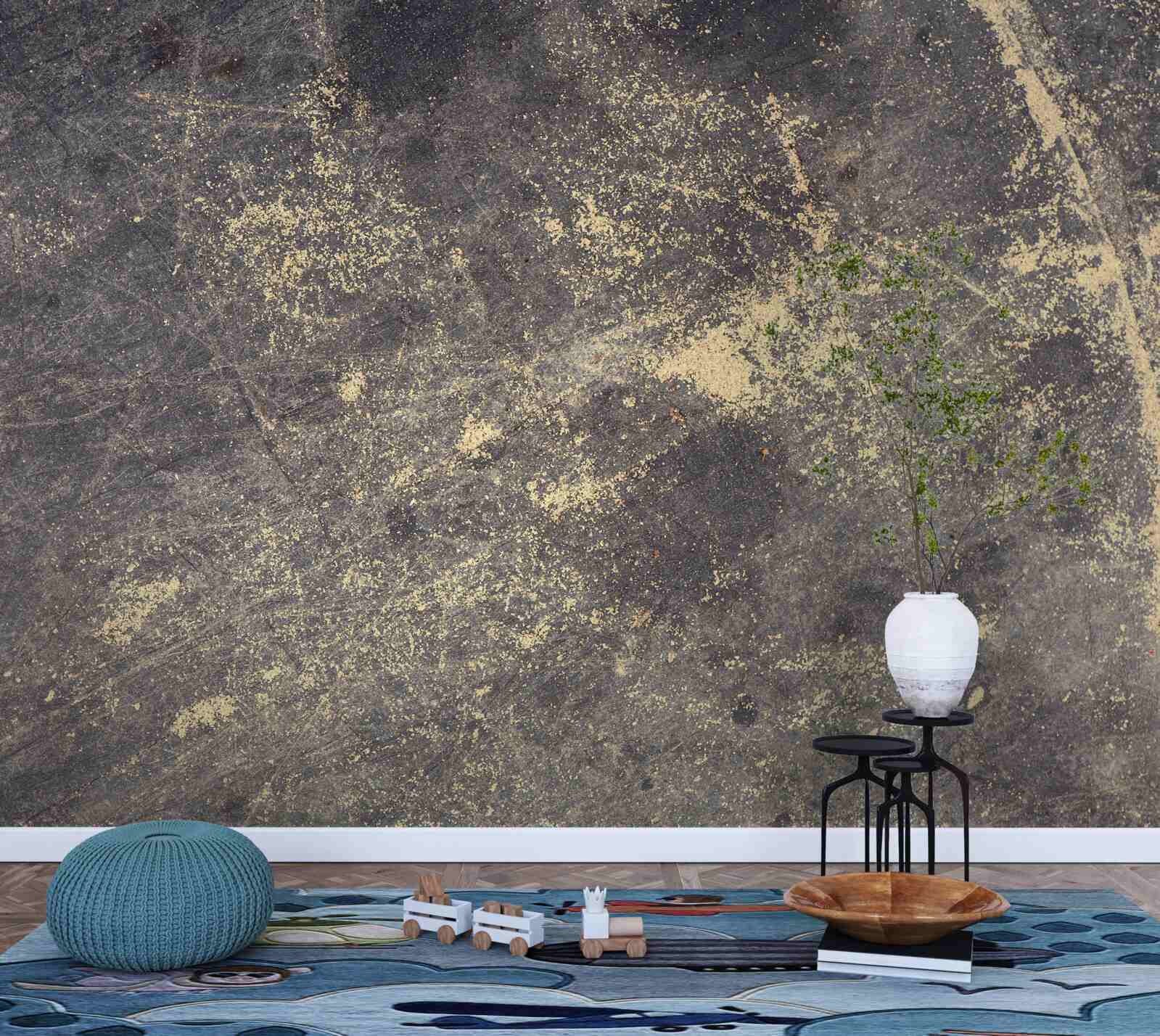 Papier peint structure du béton fissuré