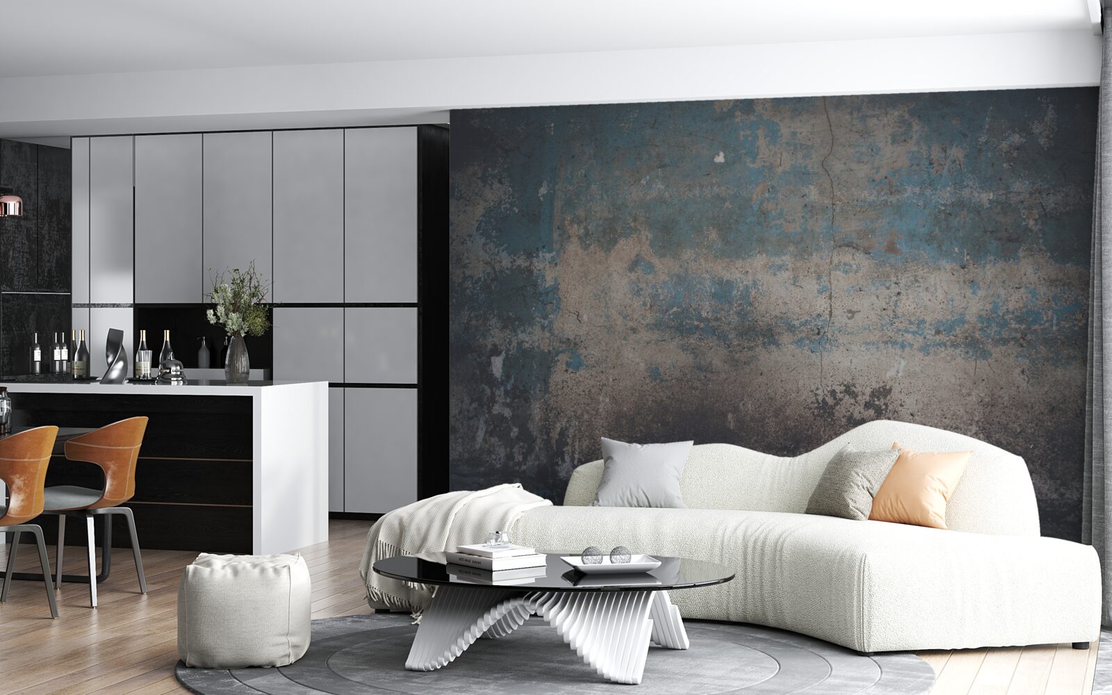 Papier peint structure du mur effacée par le temps