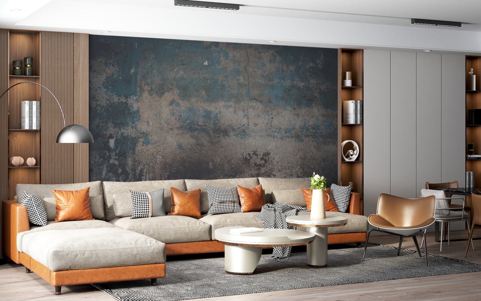 Papier peint structure du mur effacée par le temps