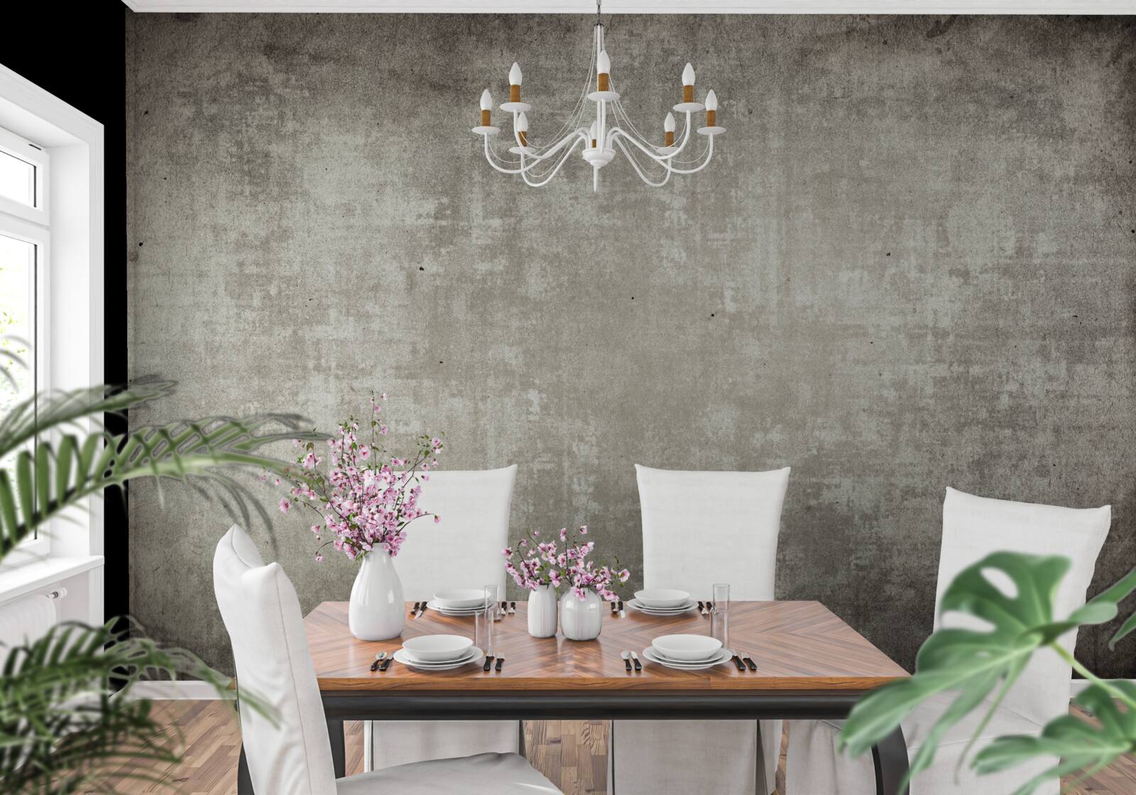 Papier peint fond de style antique, gris foncé