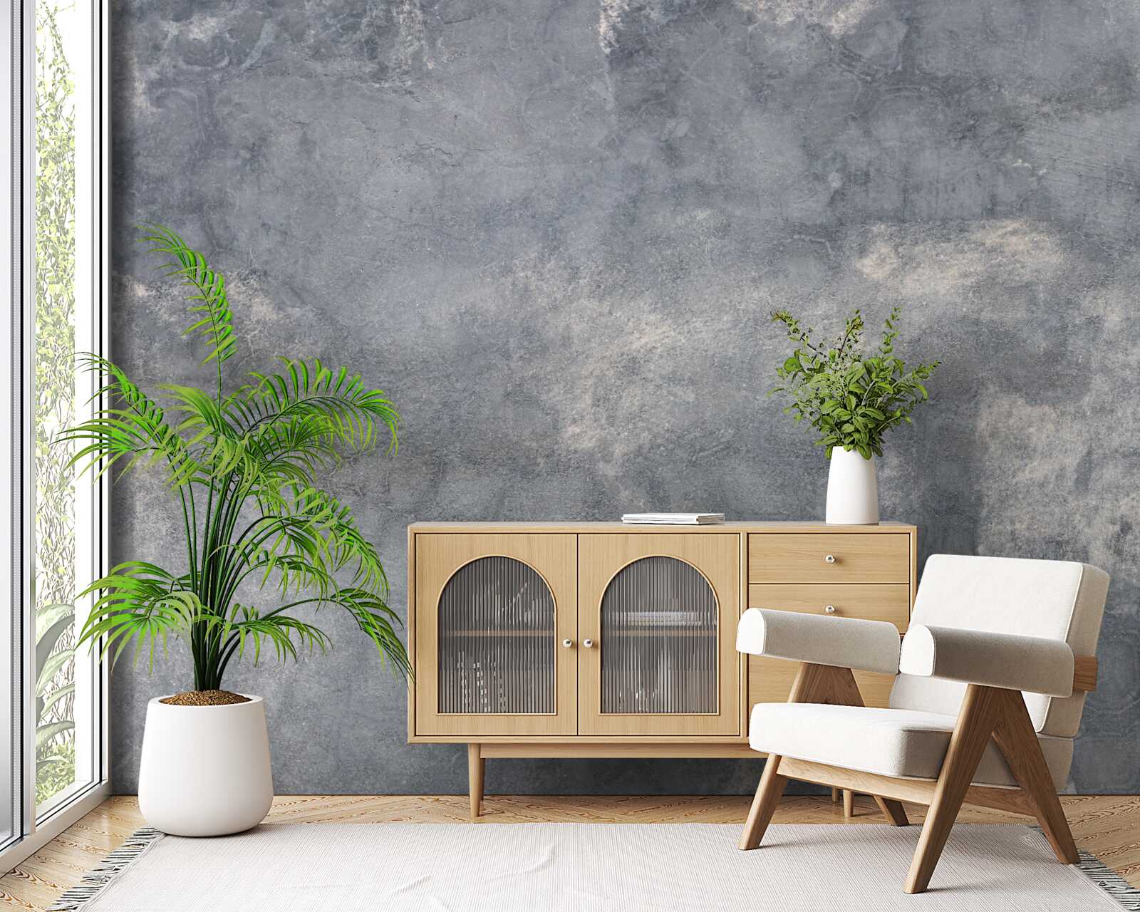 Papier peint mur en ciment formé