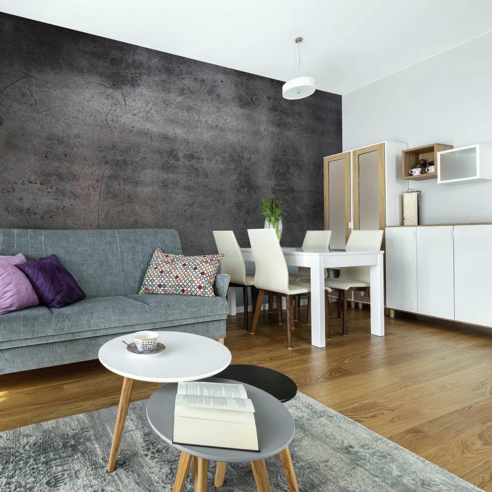 Papier peint grunge métallique dans des couleurs sombres