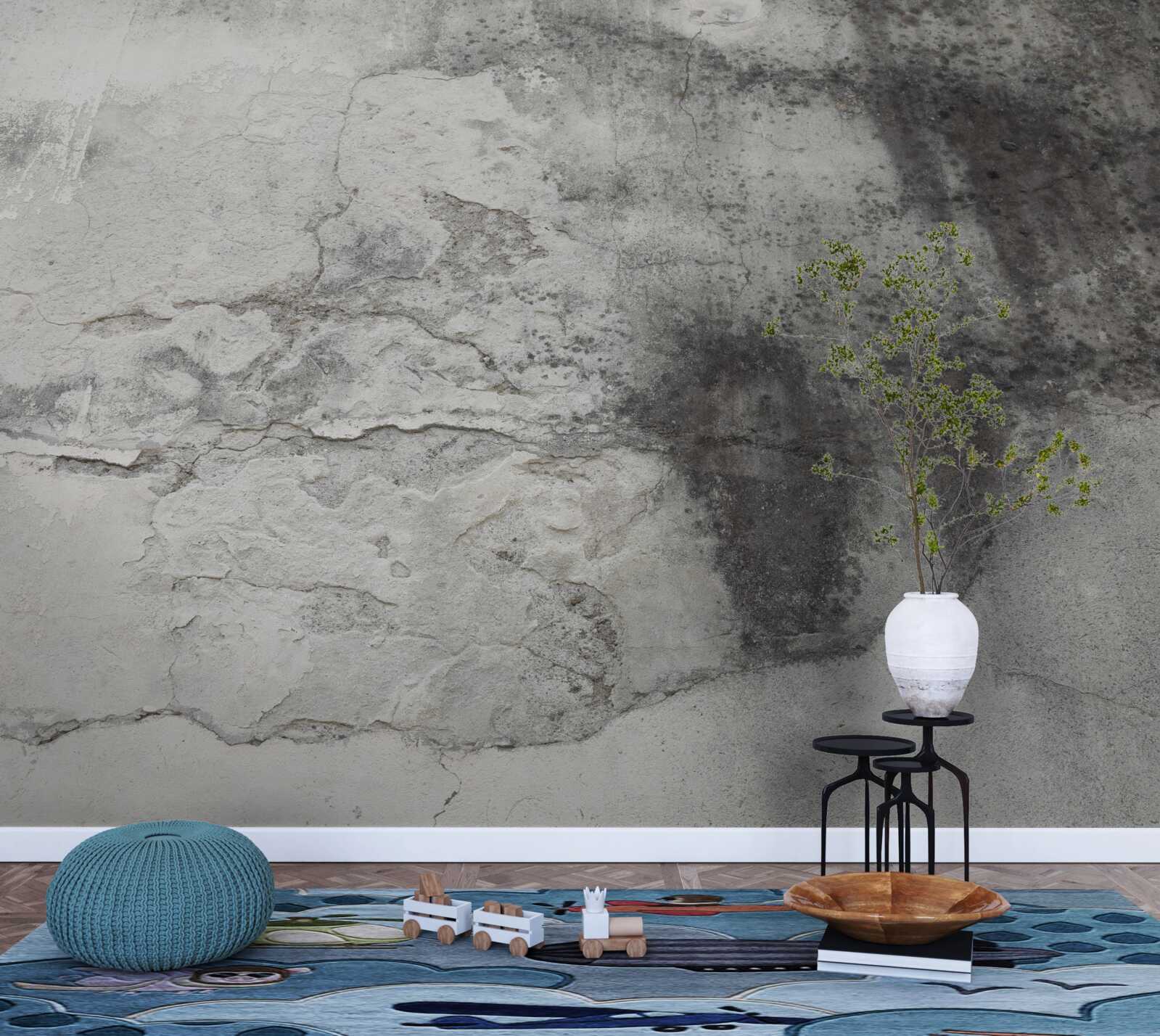 Papier peint structure en tons de cendres