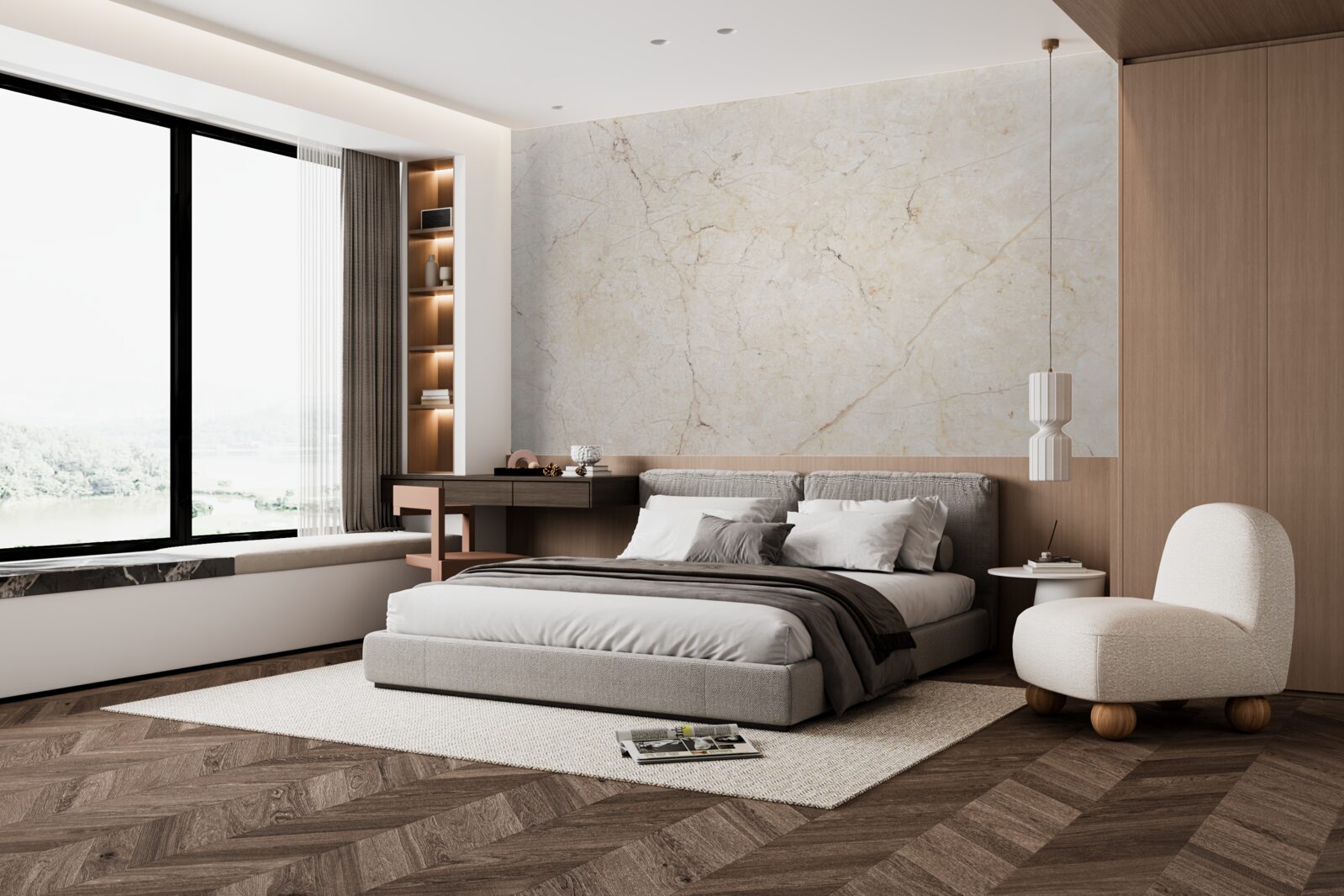 Papier peint fond de marbre beige